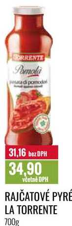 RAJČATOVÉ PYRÉ LA TORRENTE 700g 