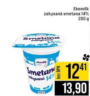 Ekomilk zakysaná smetana 14% 200 g