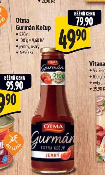  Otma Gurmán Kečup 520g 