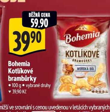   Bohemia Kotlíkové brambůrky 100 g 