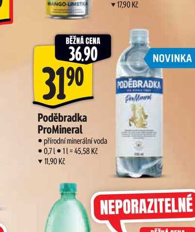   Poděbradka ProMineral 0,7 l