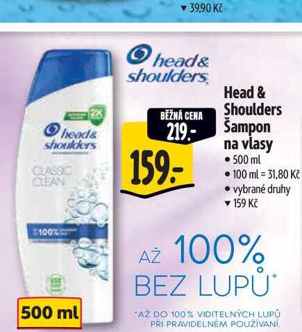   Head & Shoulders Šampon na vlasy  500 ml  