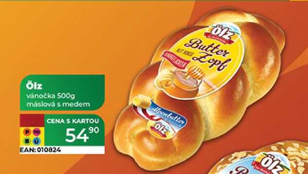 Ölz vánočka 500g máslová s medem  
