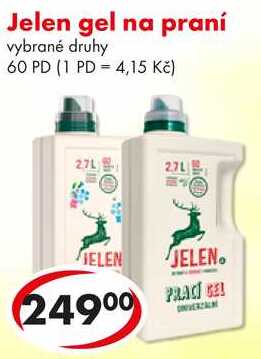 Jelen gel na praní, 60 PD