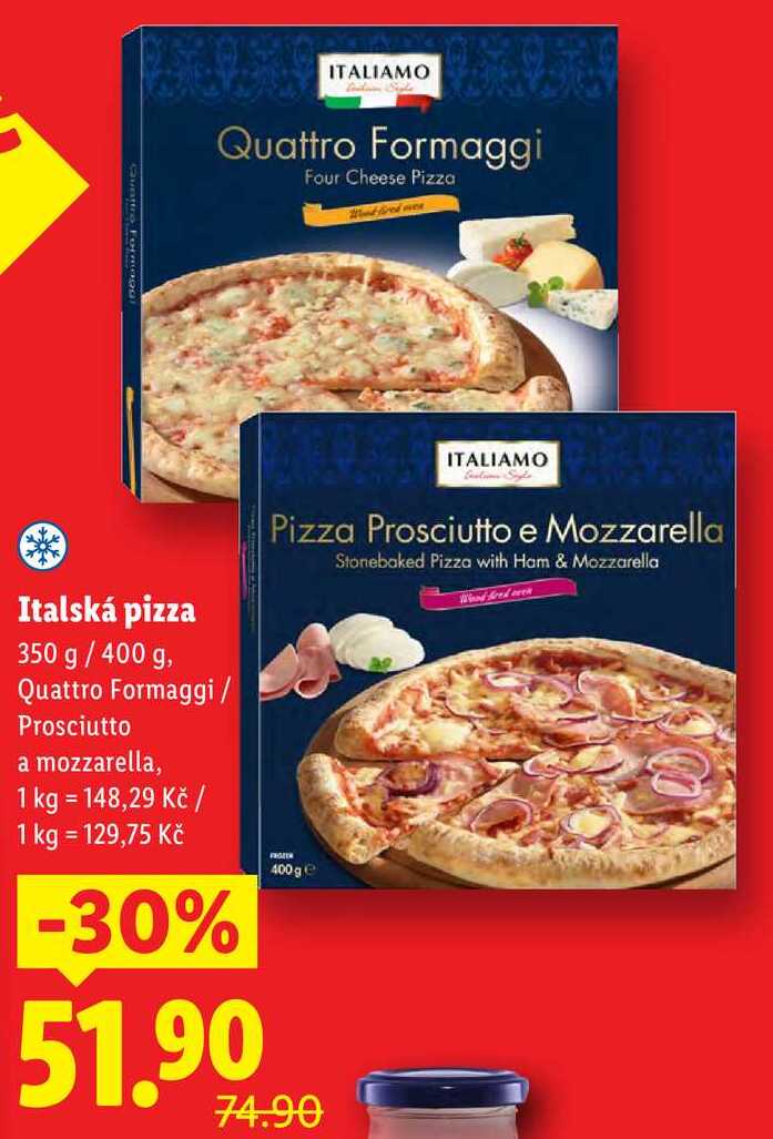 Italská pizza, 350 g/400 g