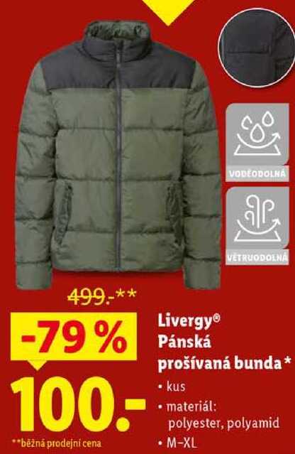Livergy Pánská prošívaná bunda