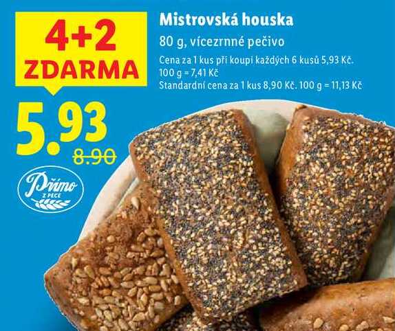 Mistrovská houska, 80 g