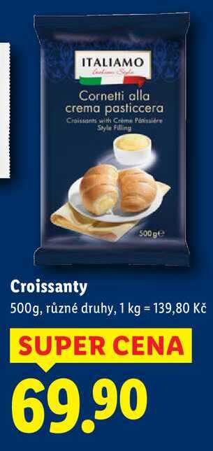 Croissanty, 500 g