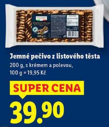 Jemné pečivo z listového těsta, 200 g