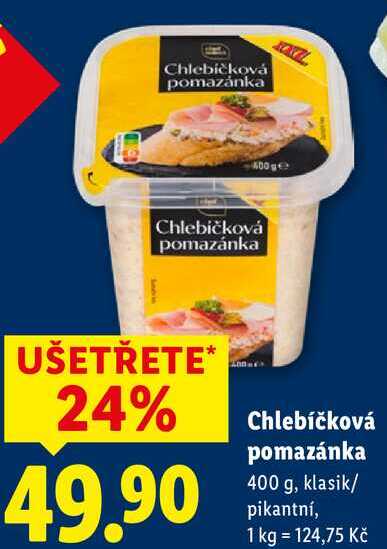 Chlebíčková pomazánka, 400 g