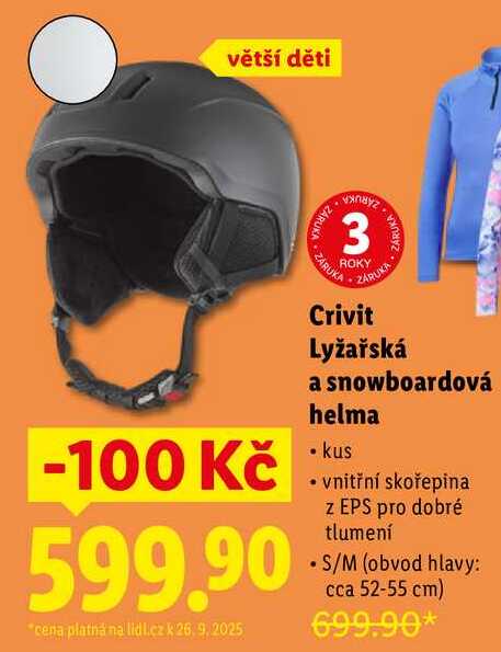 Crivit Lyžařská a snowboardová helma 