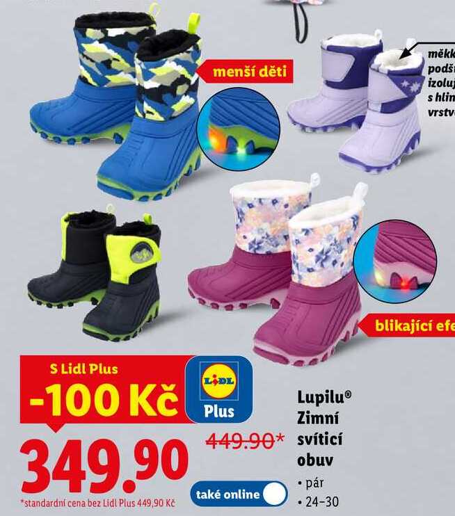 Lupilu Zimní svíticí obuv