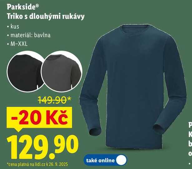 Parkside Triko s dlouhými rukávy 