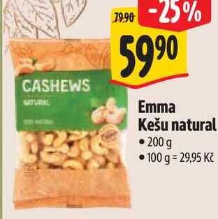 Emma Kešu natural, 200 g