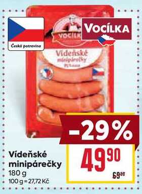 Vídeňské minipárečky 180 g