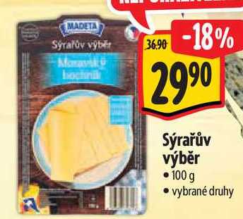 Sýrařův výběr, 100 g