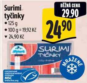 Surimi tyčinky, 125 g