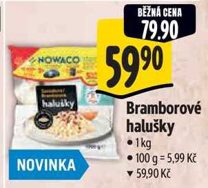 Bramborové halušky, 1 kg