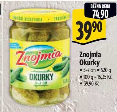 Znojmia Okurky, 520 g