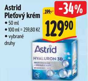 Astrid Pleťový krém, 50 ml