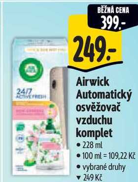 Airwick Automatický osvěžovač vzduchu komplet, 228 ml