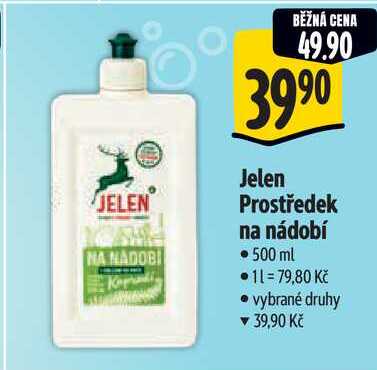 Jelen Prostředek na nádobí, 500 ml