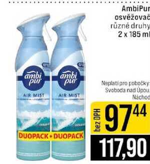 Ambi Pur osvěžovač 2 x 185 ml