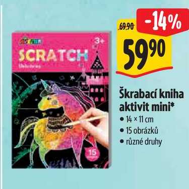 Škrabací kniha aktivit mini*