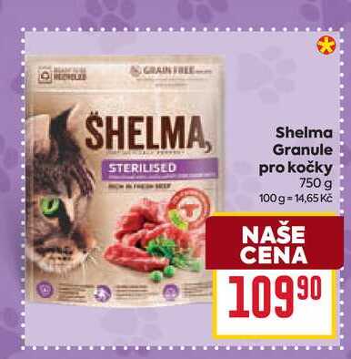 Shelma Granule pro kočky 750 g 