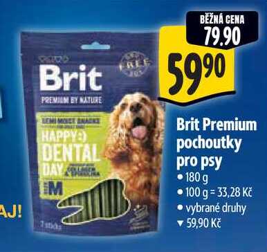 Brit Premium pochoutky pro psy, 180 g