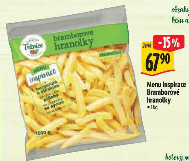 Menu inspirace Bramborové hranolky, 1 kg