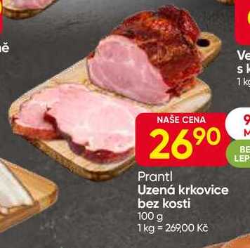 Uzená krkovice bez kosti 100 g 