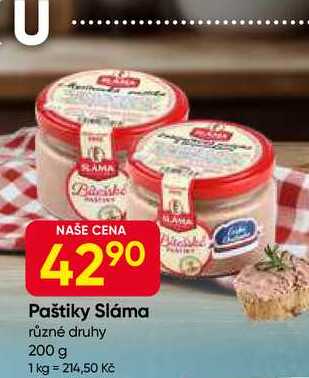 Paštiky Sláma různé druhy 200 g