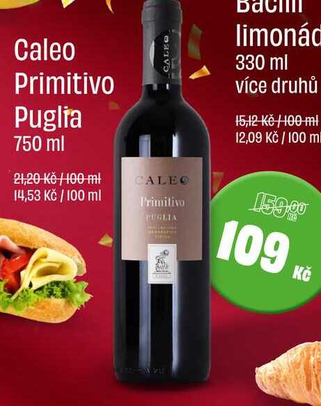Caleo Primitivo Puglia 750 ml 
