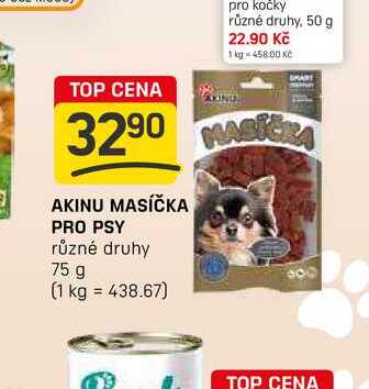 AKINU MASÍČKA PRO PSY různé druhy 75 g 
