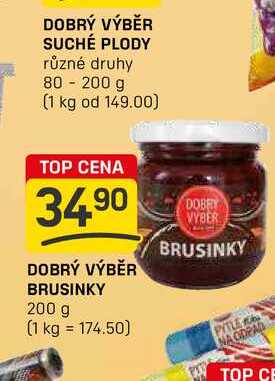 DOBRÝ VÝBĚR BRUSINKY 200 g