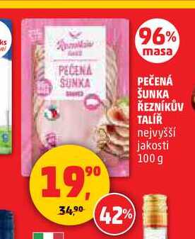 PEČENÁ ŠUNKA ŘEZNÍKŮV TALÍŘ, 100 g 