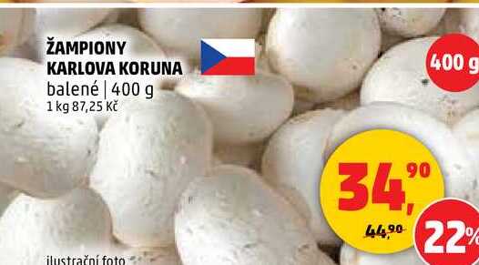 ŽAMPIONY KARLOVA KORUNA, 400 g 