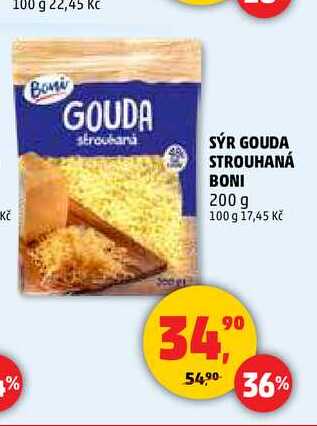 SÝR GOUDA STROUHANÁ BONI, 200 g 