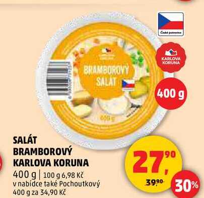 SALÁT BRAMBOROVÝ KARLOVA KORUNA, 400 g 