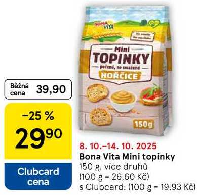 Bona Vita Mini topinky, 150 g, více druhů  