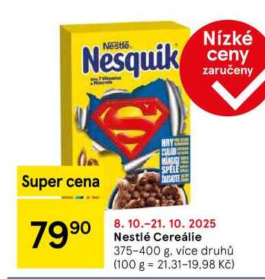 Nestlé Cereálie, 375-400 g 