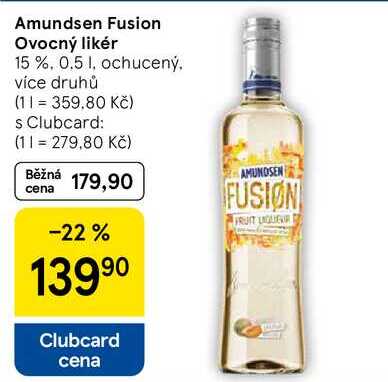 Amundsen Fusion Ovocný likér 15 %, 0.5 l