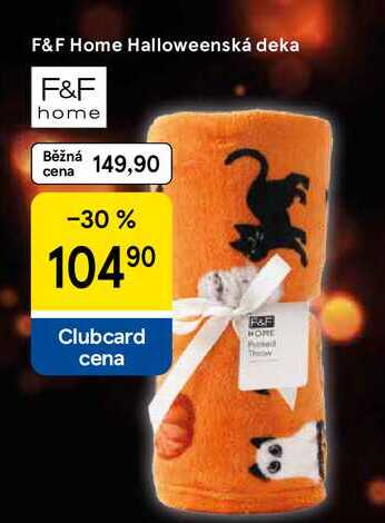 F&F Home Halloweenská deka  