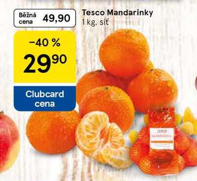 Tesco Mandarinky, 1 kg. síť  