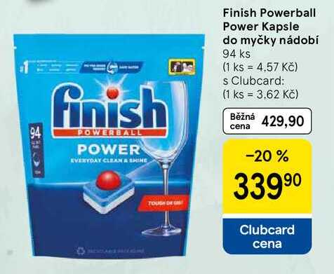 Finish Powerball Power Kapsle do myčky nádobí, 94 ks  