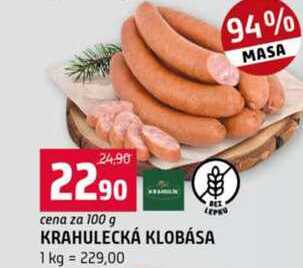 KRAHULECKÁ KLOBÁSA 100 g