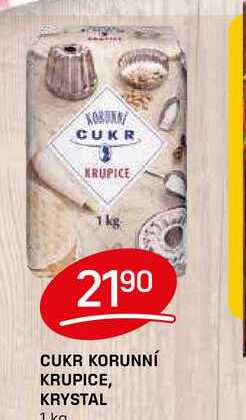CUKR KORUNNÍ KRUPICE, KRYSTAL 1 kg