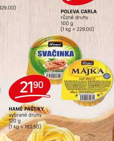 HAMÉ PAŠTIKY vybrané druhy 120 g