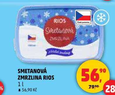 SMETANOVÁ ZMRZLINA RIOS, 1 l